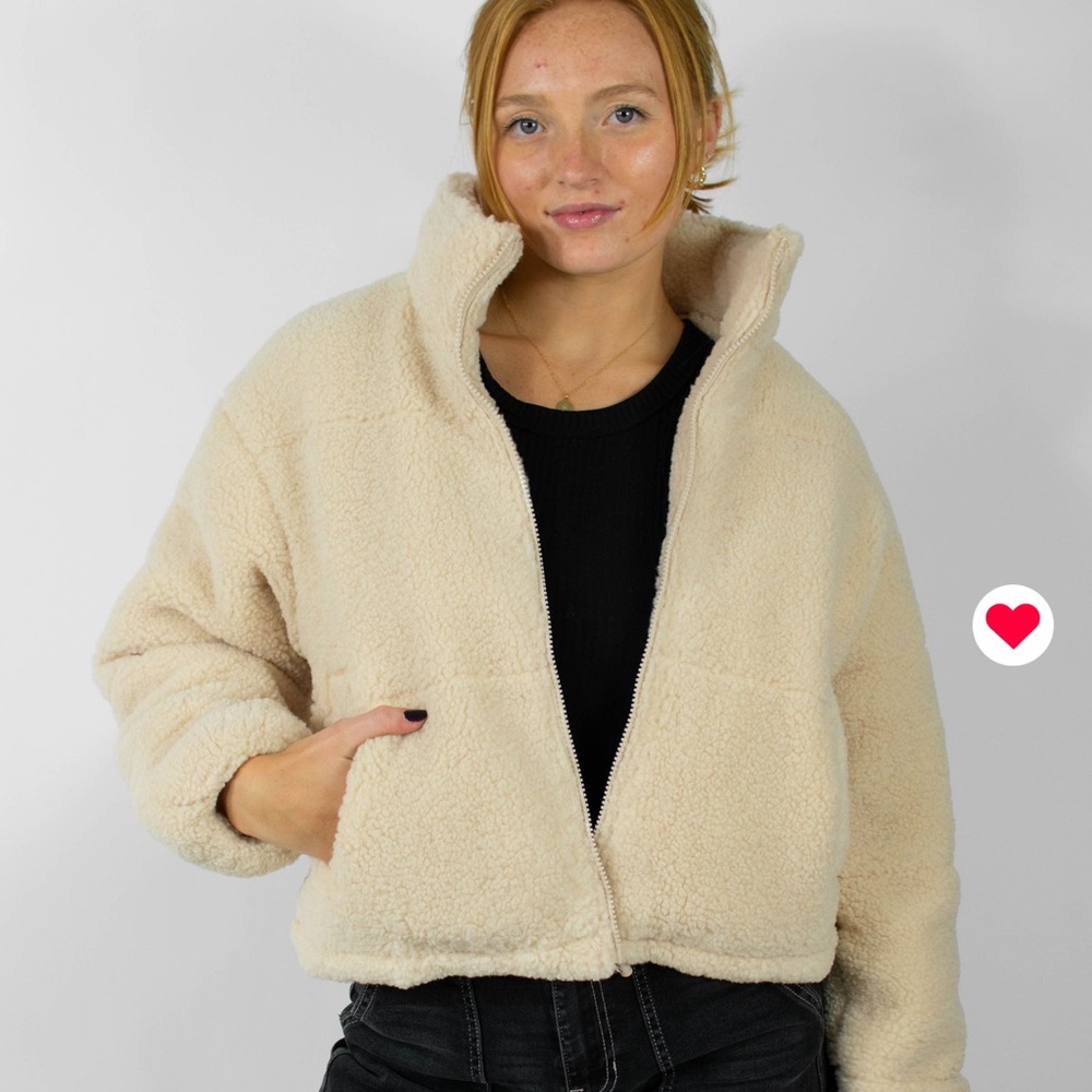 Cream Teddy Coat- NWOT